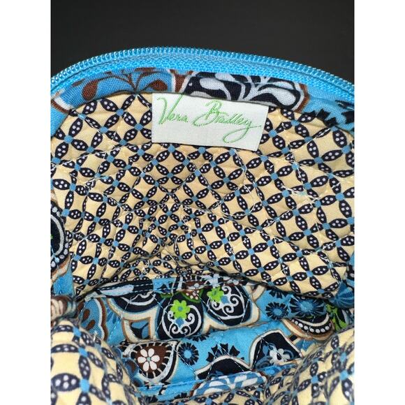 Vera Bradley Audrey Bali Blue Small Zip Around Top Handle Bag - Picture 6 of 6